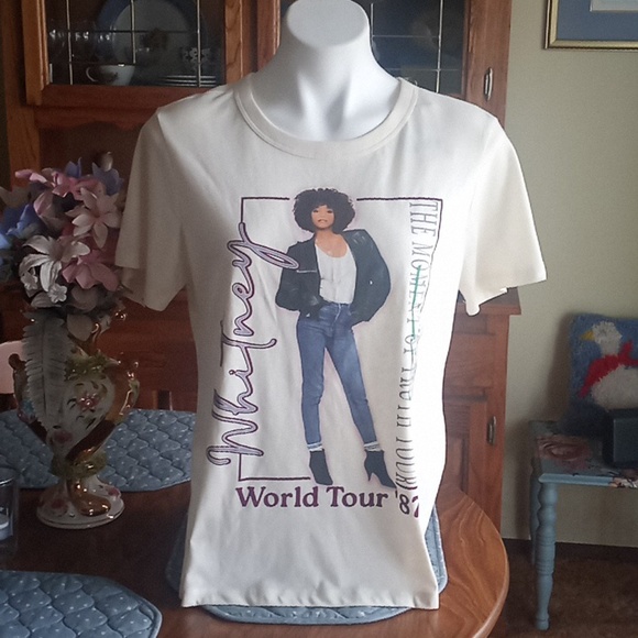 Whitney Houston The Moment Of Truth World Tour '87 Tee - Picture 1 of 8